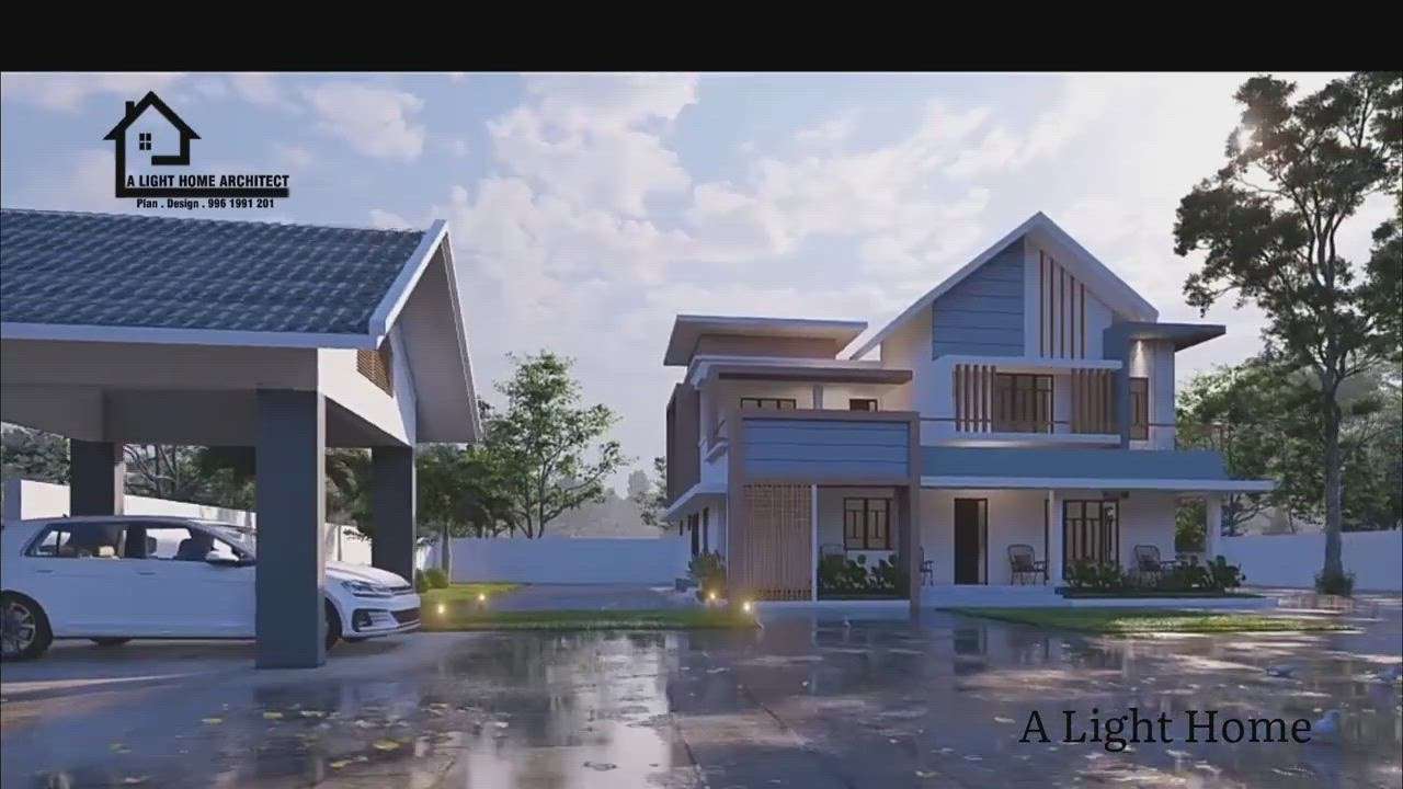 Exterior Designs by Architect A Light Home Architect, Kozhikode | Kolo