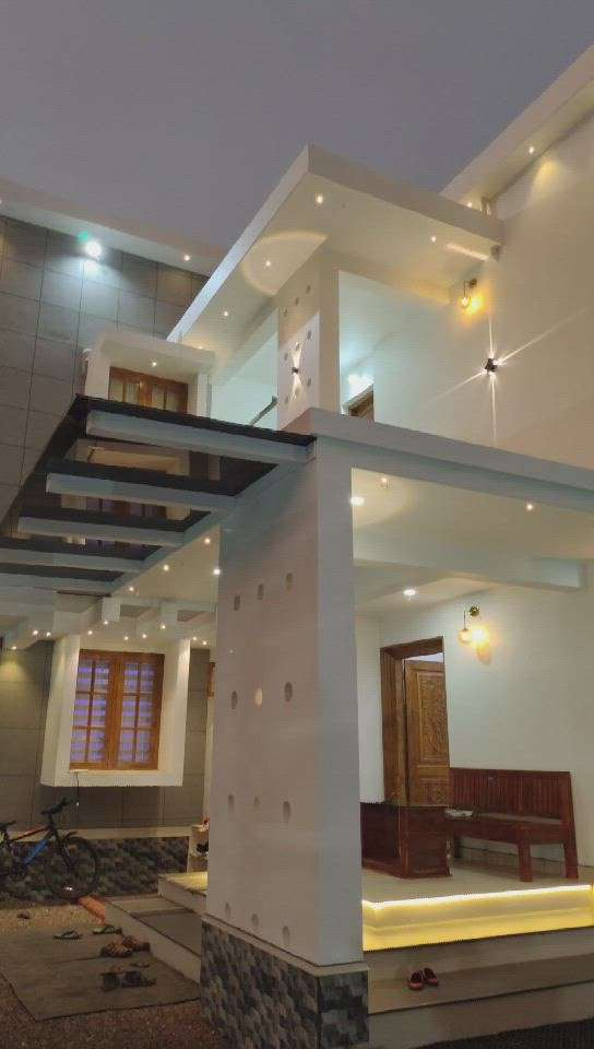 Exterior, Living, Furniture, Prayer Room, Dining, Kitchen, Bedroom Designs by Contractor KV Group, Kannur | Kolo