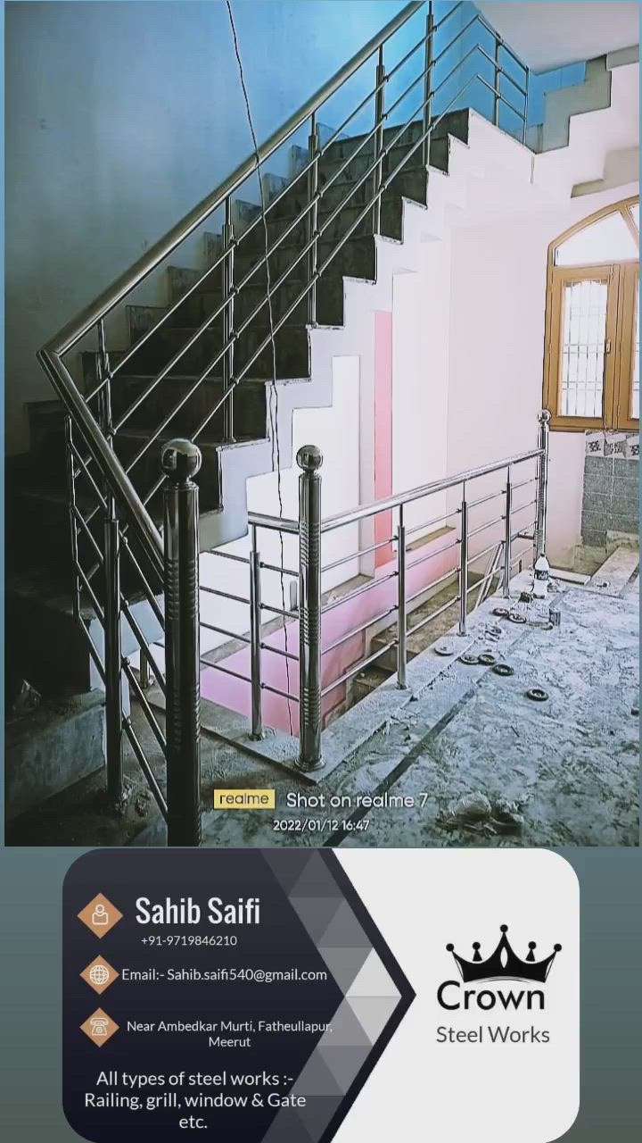 Staircase Designs by Fabrication & Welding Sahib Saifi, Meerut | Kolo