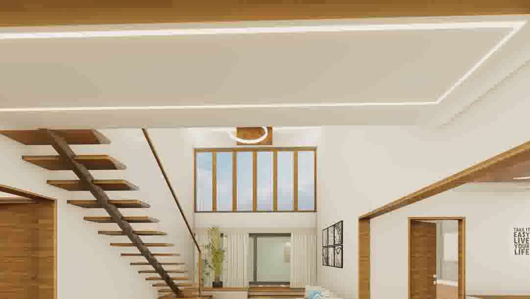 Dining, Staircase Designs by Architect SURAJ MOHAN, Kasaragod | Kolo