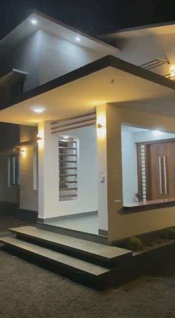 Exterior, Wall, Flooring, Lighting, Ceiling, Bedroom, Dining, Kitchen, Staircase, Outdoor Designs by Civil Engineer Badusha  AM, Thrissur | Kolo