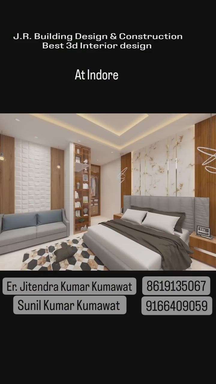 Bedroom, Plans, Furniture Designs by Architect Sunil kumar kumawat, Jaipur | Kolo