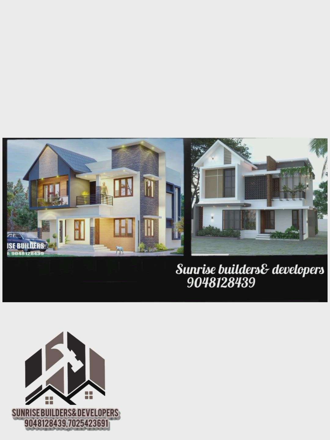 Exterior Designs by Civil Engineer Sunrise Constructions, Kottayam | Kolo