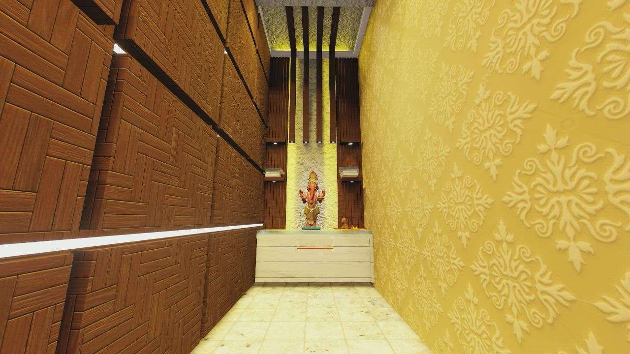 Prayer Room Designs by Civil Engineer Shubham Kushwah, Indore | Kolo