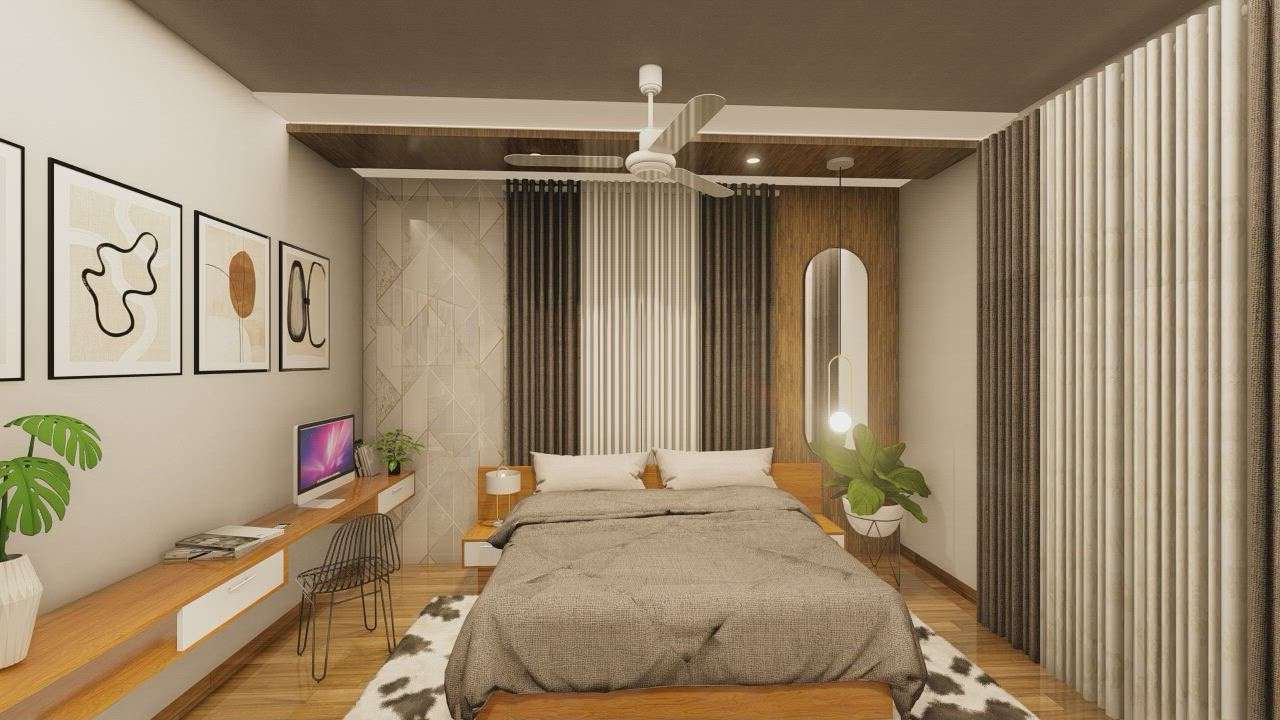 Bedroom, Wall, Ceiling Designs by Architect Ar MELBIN THOMAS, Kottayam | Kolo