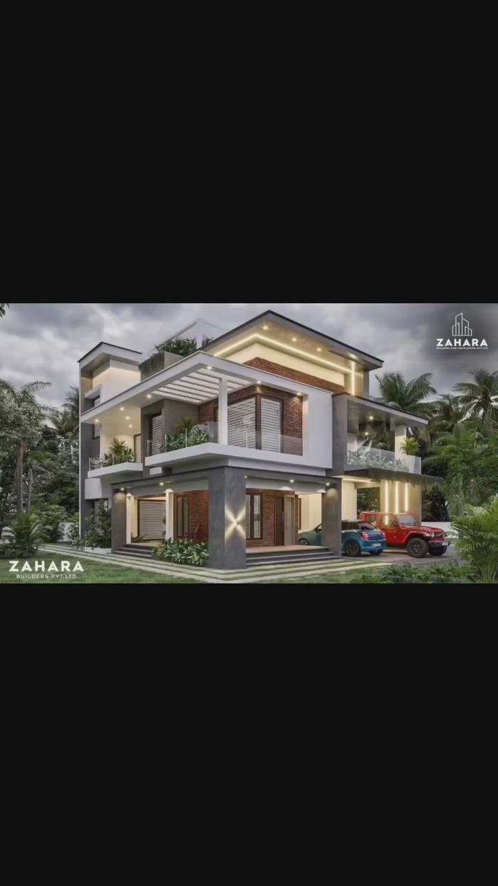 Exterior Designs by Civil Engineer Zahara Builders, Ernakulam | Kolo