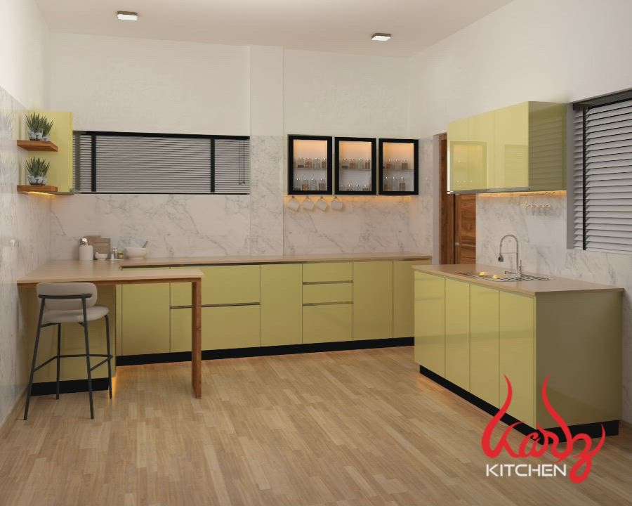 Kitchen Designs by Interior Designer KARLZ  kitchen and interiors, Kozhikode | Kolo
