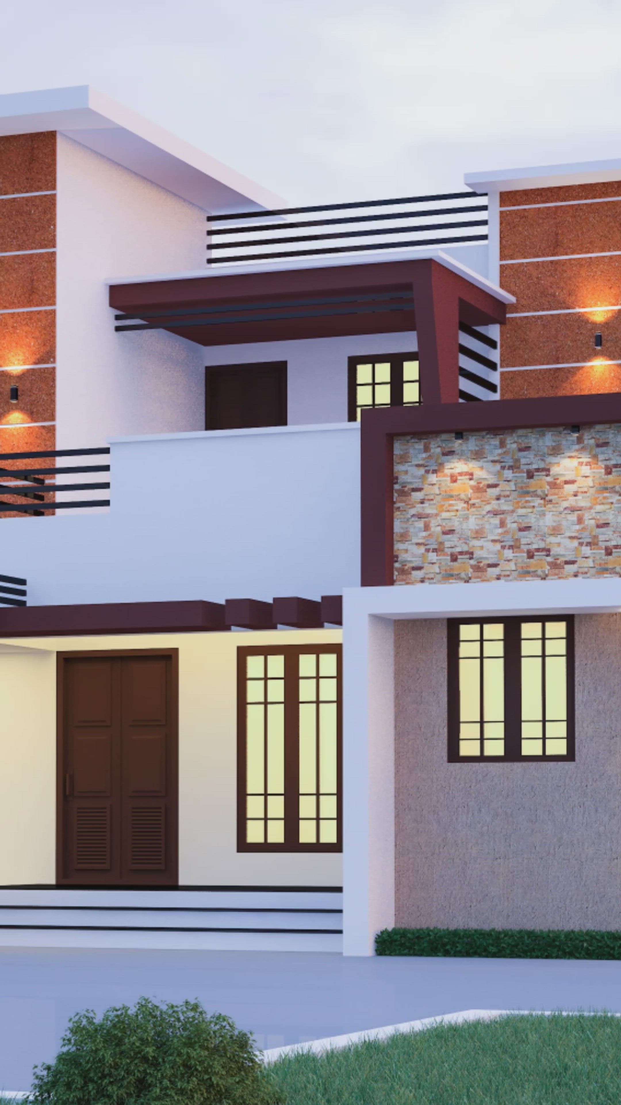 Exterior Designs by Civil Engineer E design  builders , Ernakulam | Kolo