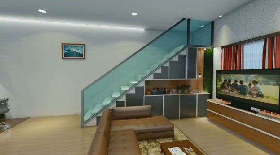 Living, Furniture, Staircase, Dining, Bathroom Designs by Civil Engineer Er SUMAL, Thiruvananthapuram | Kolo
