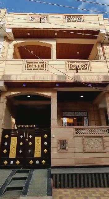 Exterior, Kitchen, Bedroom, Staircase, Ceiling Designs by Contractor Raju AC Walla, Jodhpur | Kolo