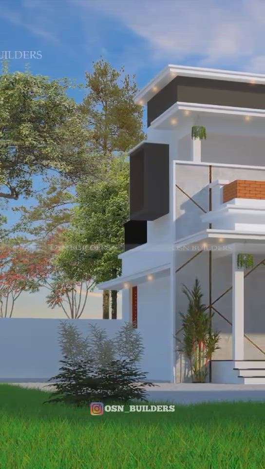 Exterior Designs by Civil Engineer Akhilesh Uthaman, Alappuzha | Kolo