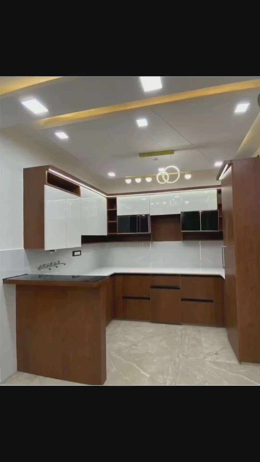 Kitchen, Ceiling Designs by Electric Works Er Fazil Ansari, Ujjain | Kolo