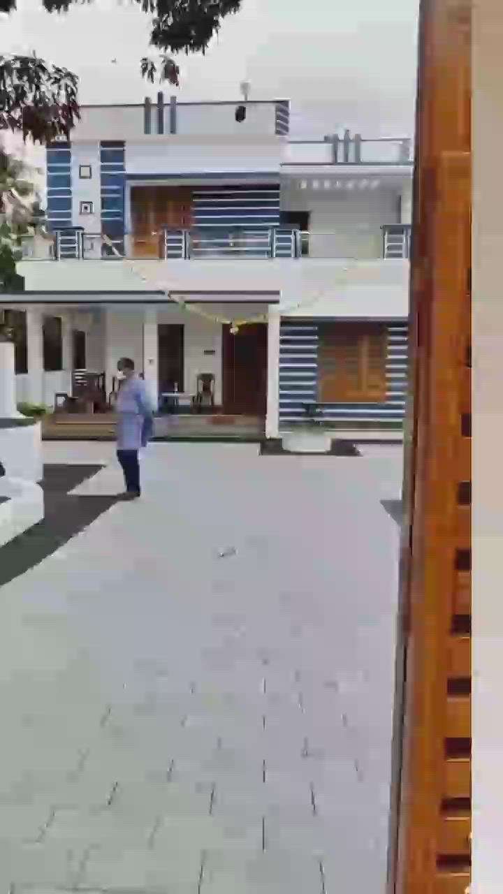 Exterior, Living, Staircase, Ceiling Designs by Interior Designer sreekanth s, Kollam | Kolo
