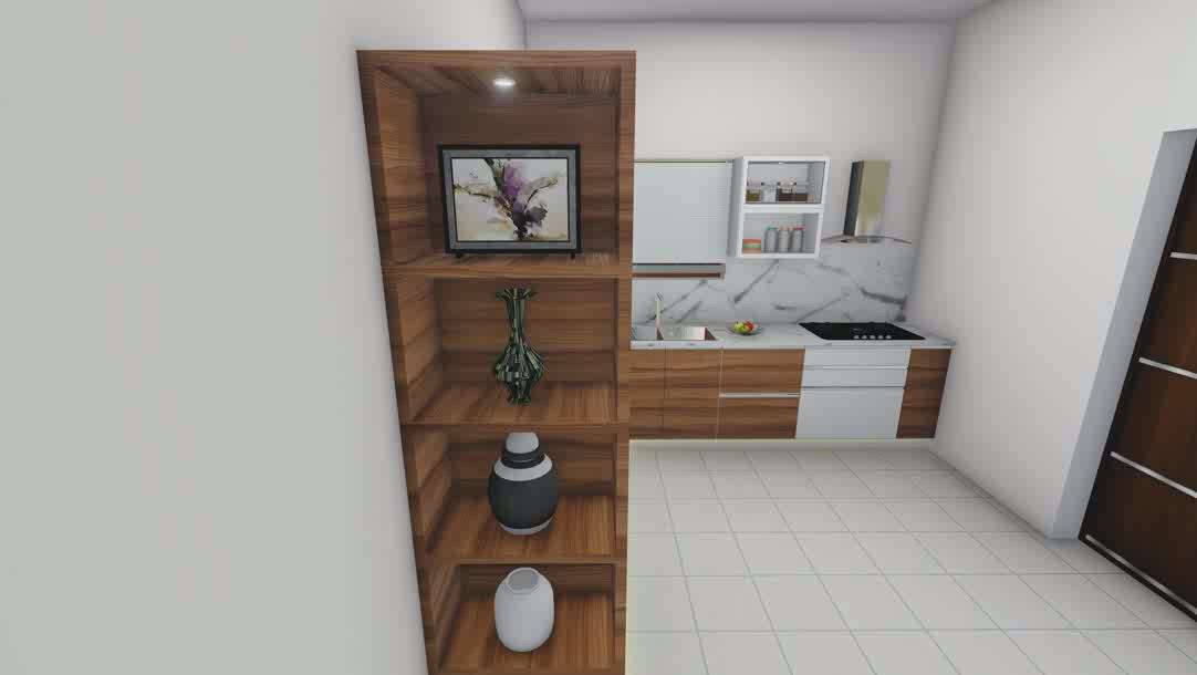Kitchen Designs by Civil Engineer Naveen A, Kollam | Kolo
