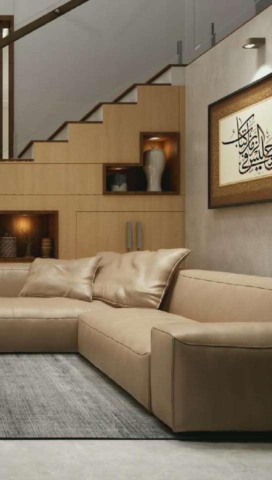 Staircase, Living, Furniture, Home Decor Designs by Interior Designer Ibrahim Badusha, Thrissur | Kolo