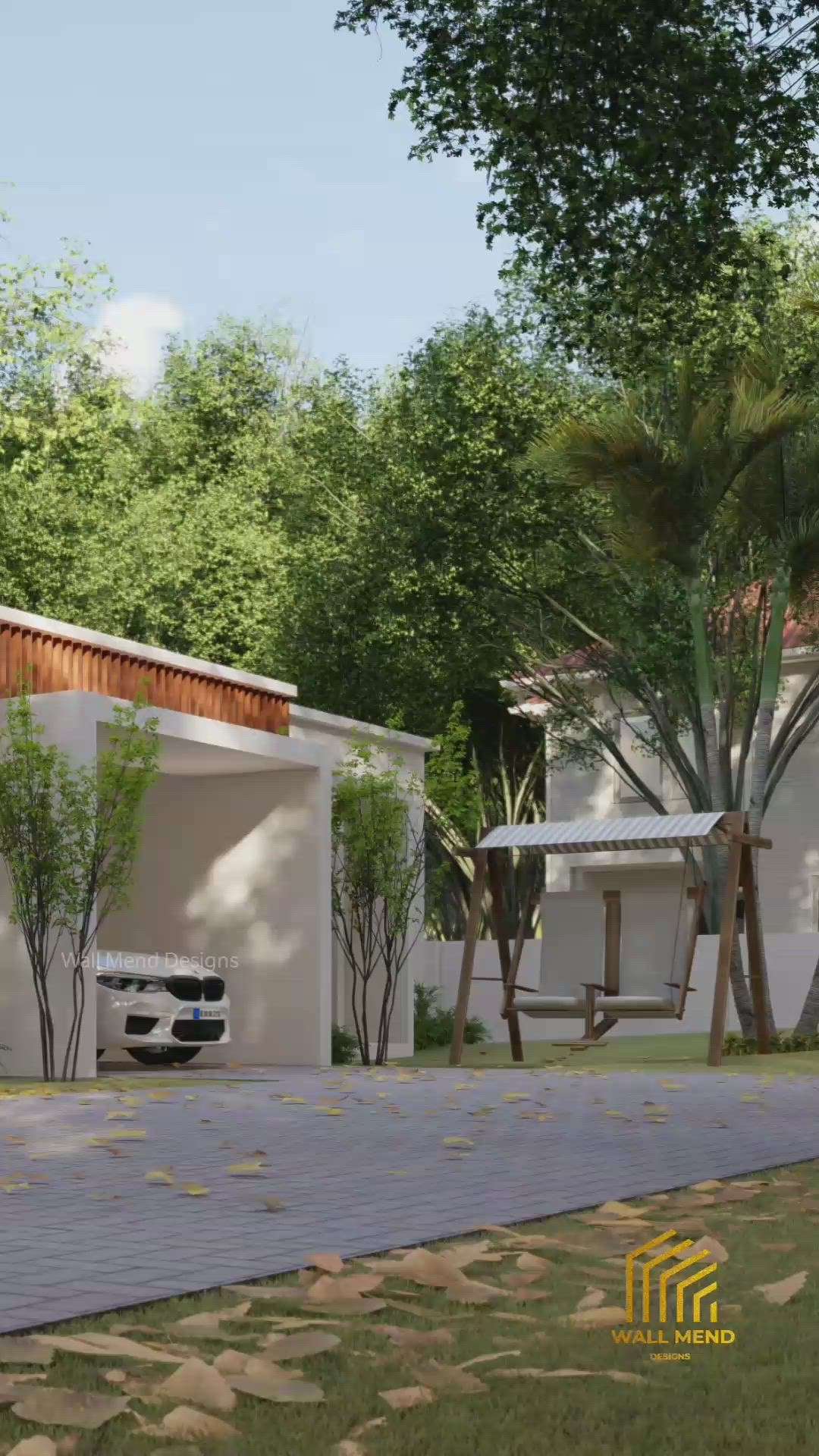 Exterior, Outdoor Designs by Civil Engineer Wall Mend Designs, Palakkad | Kolo