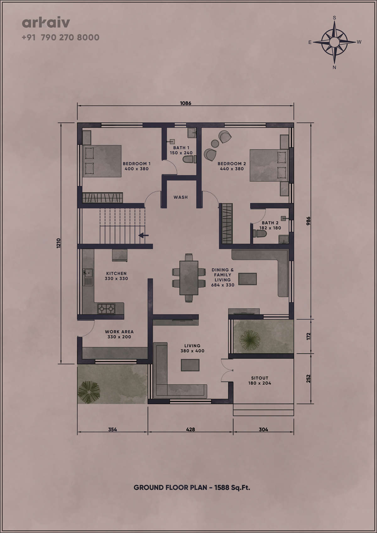Ground Floor Plan 

 #floorplan  #2DPlans  #2BHKHouse  #houseplan  #keralahomeplans