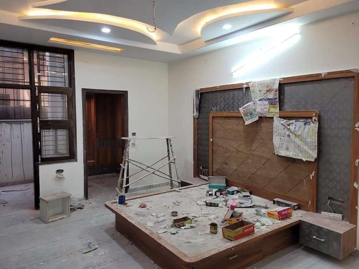 Bedroom, Ceiling, Lighting, Furniture Designs by Carpenter Follow Me