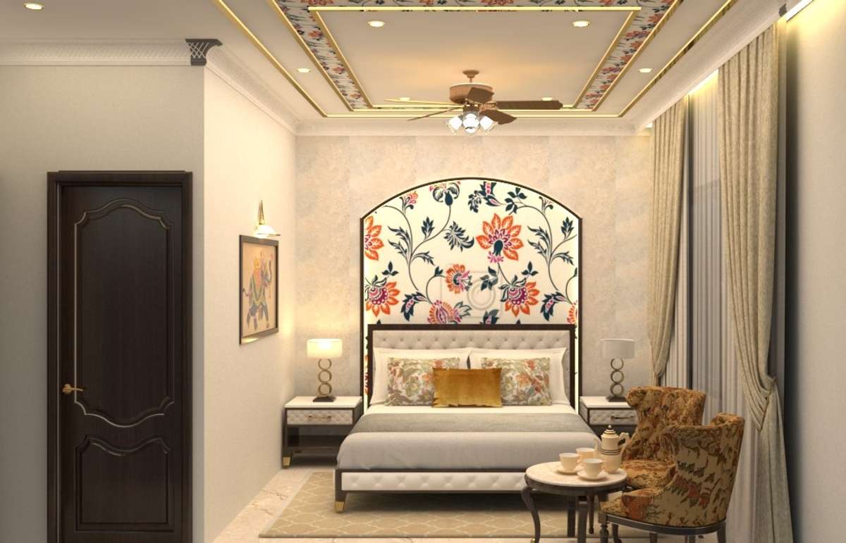 Recently designed a hotel room at Bundi on Rajasthani Theme #InteriorDesigner#rajasthani #hotelinteriordesign   #royalpaint