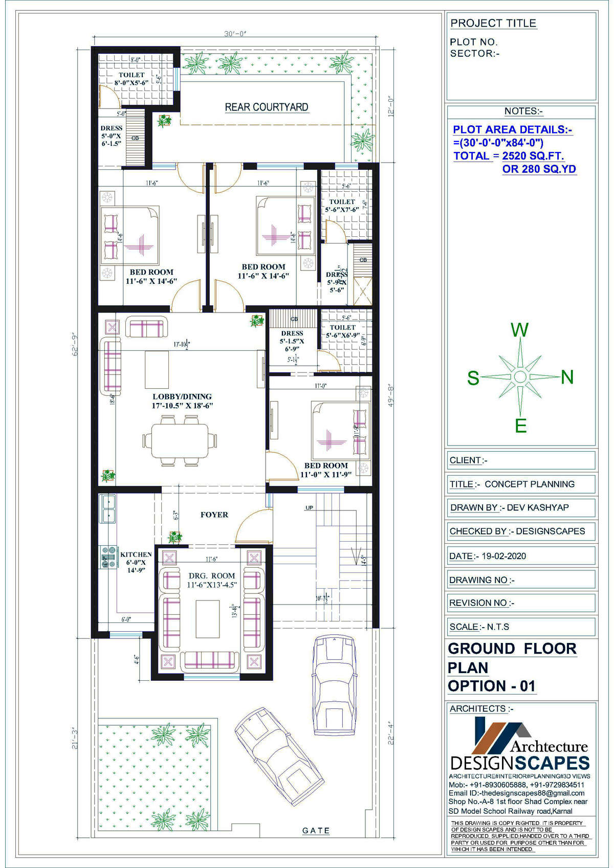 Plans Designs by Architect DEV KASHYAP, Karnal | Kolo