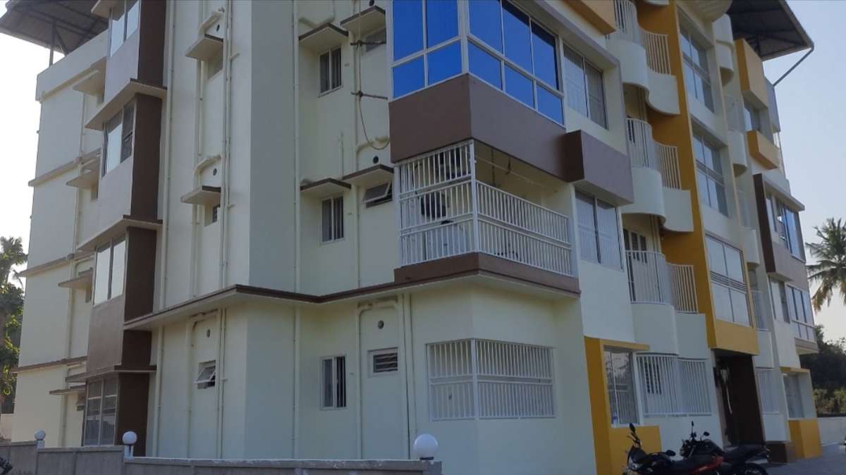 Exterior Designs by Painting Works Thrissur wall painting contract work