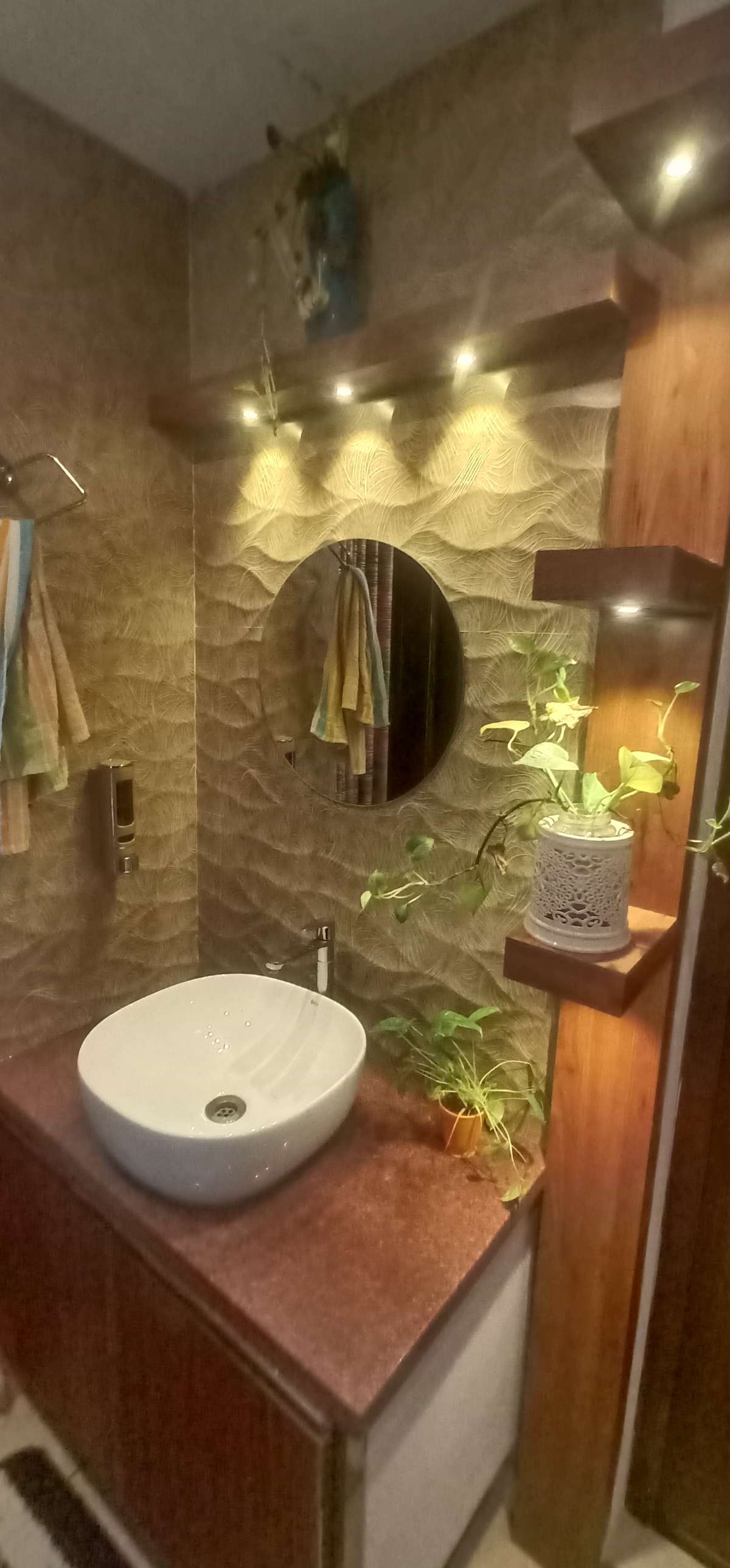 Bathroom, Lighting Designs by Interior Designer anjo john, Thrissur Kolo