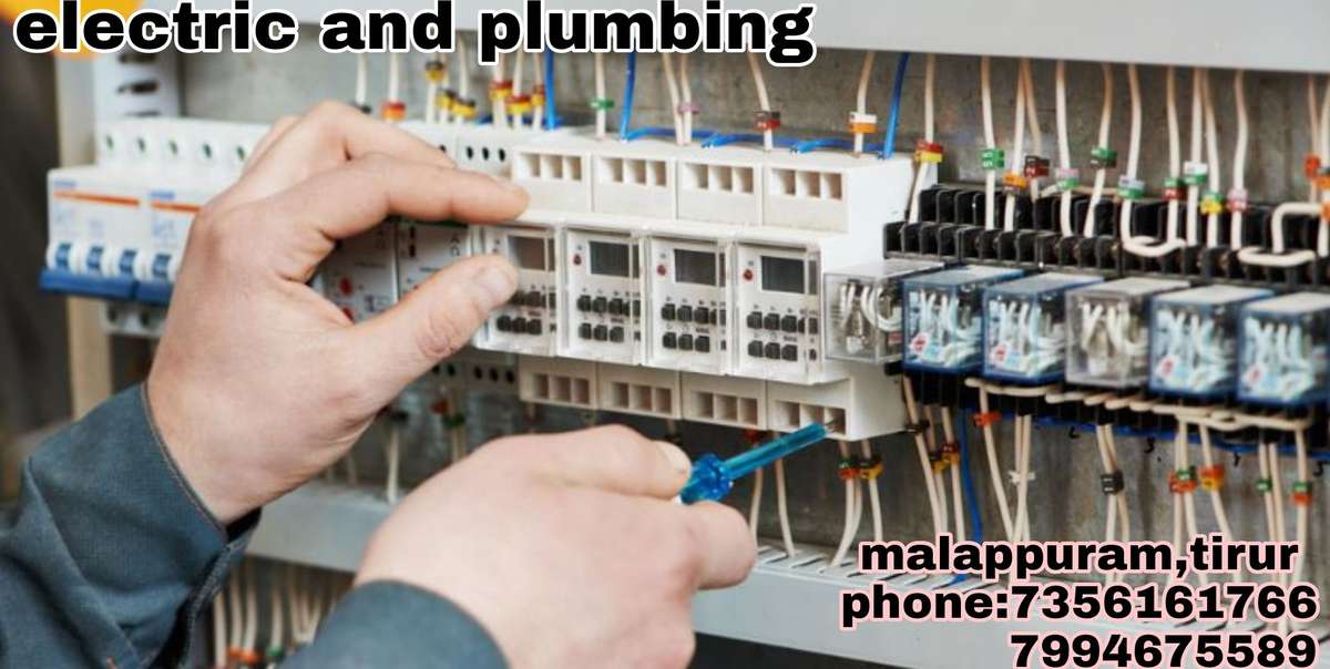 
electric and plumbing work
