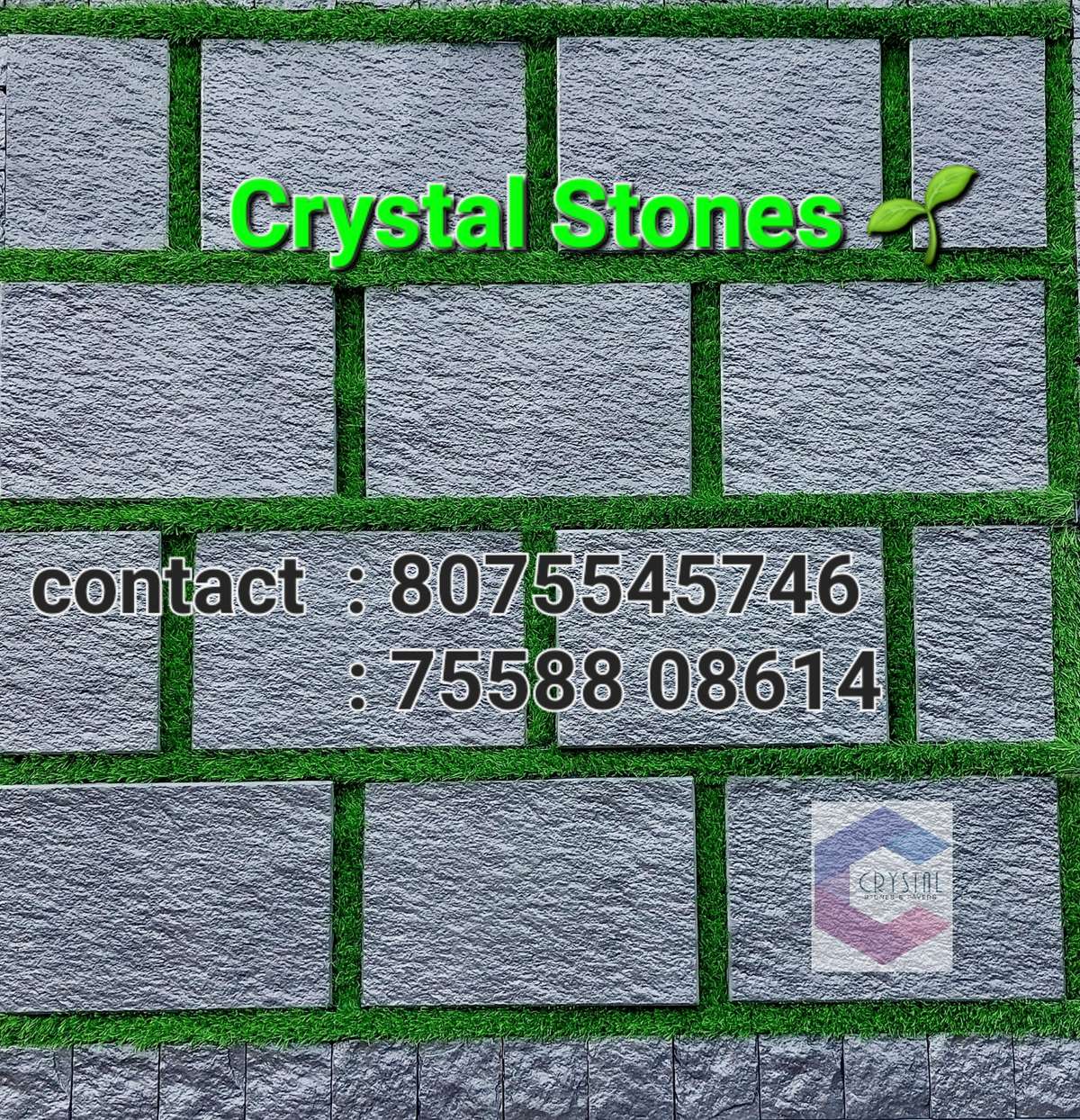Designs by Gardening & Landscaping CRYSTAL STONES AND PAVERS 🏡 , Ernakulam Kolo