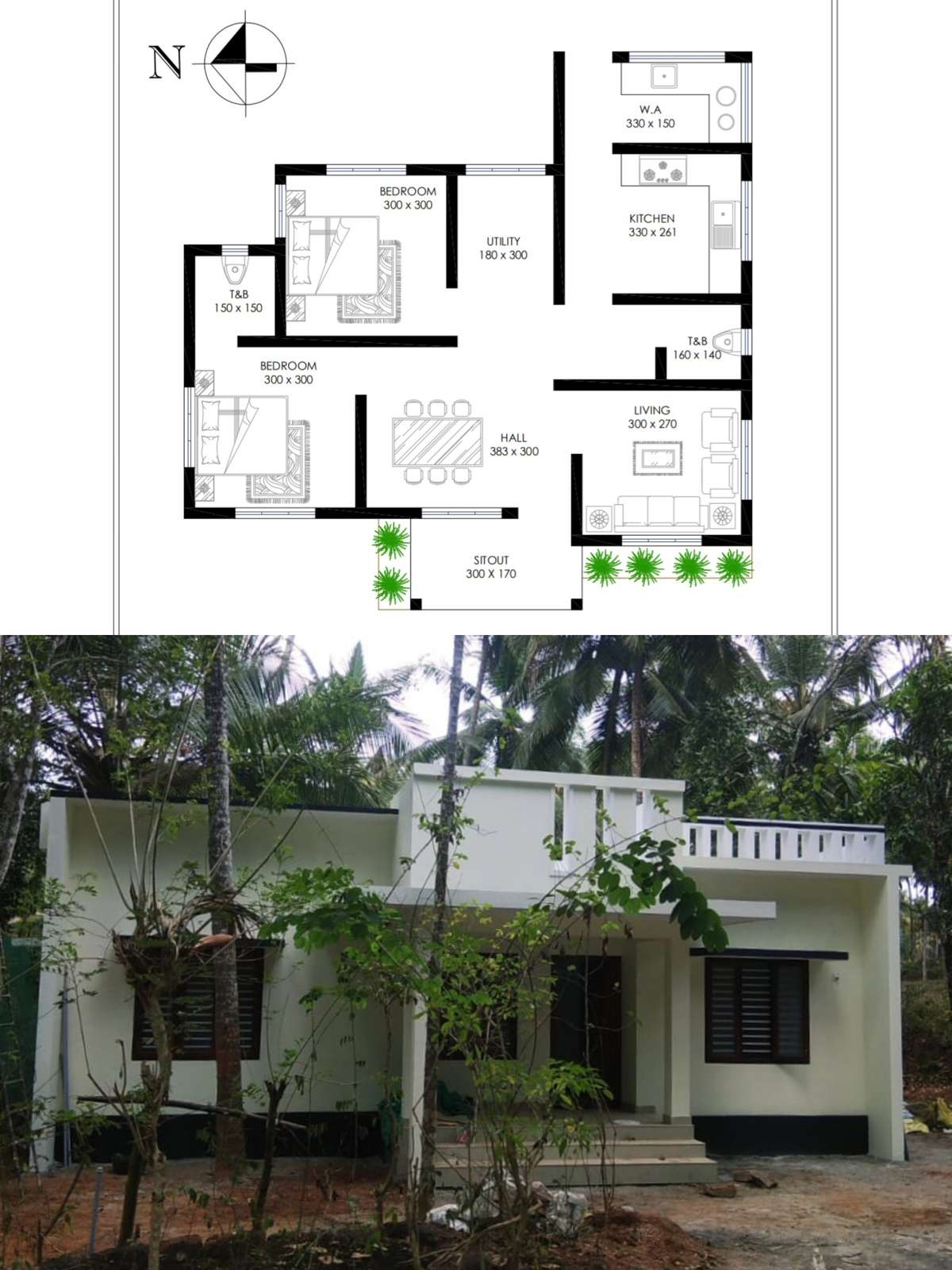 client : hameed 
place : balussery, calicut
area : 897 sqr ft (2bhk)
Budget : 13.5 lakhs