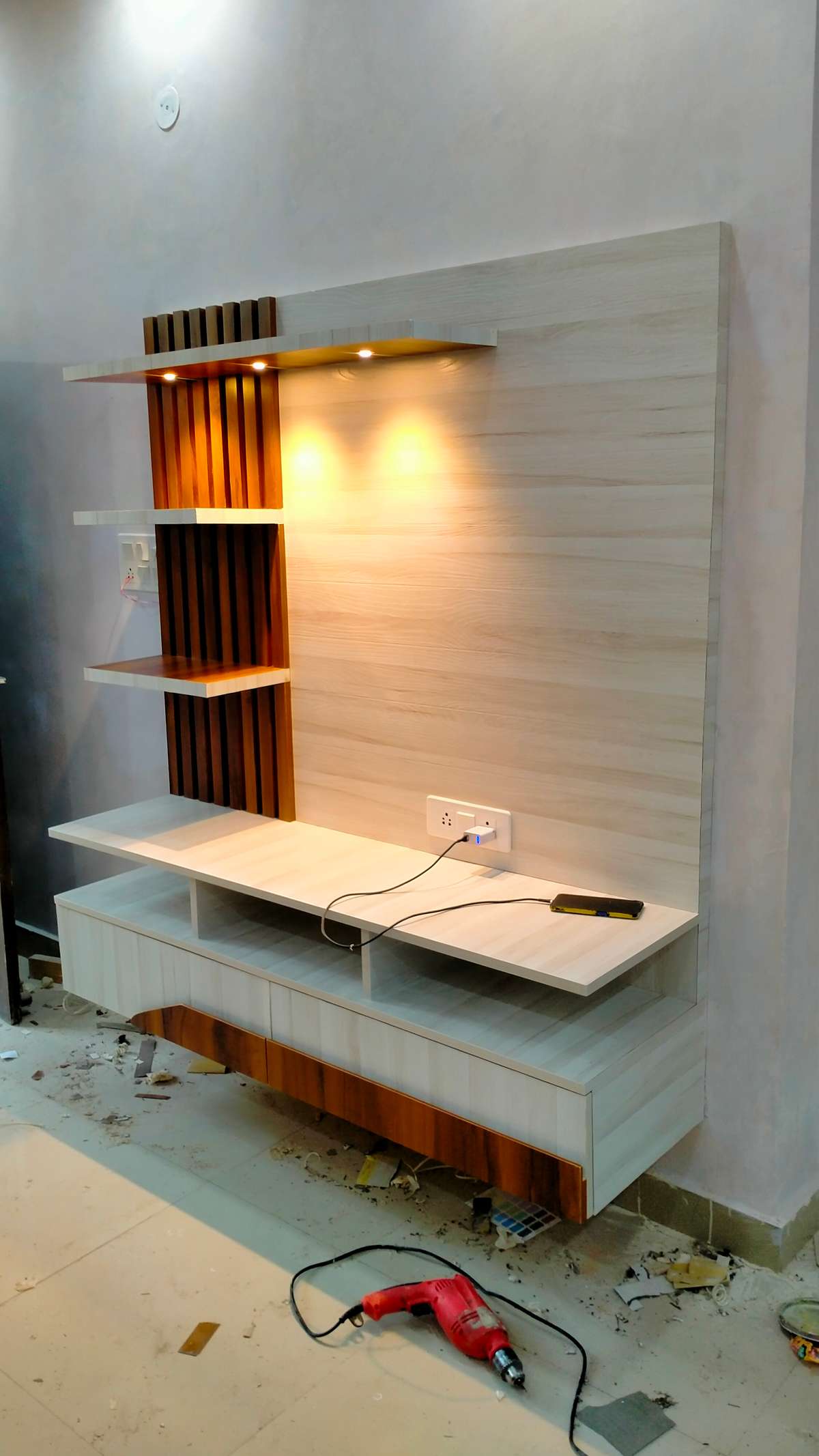 tv cabinate  #InteriorDesigner  #woodendesign  #lowbugdgetwork
