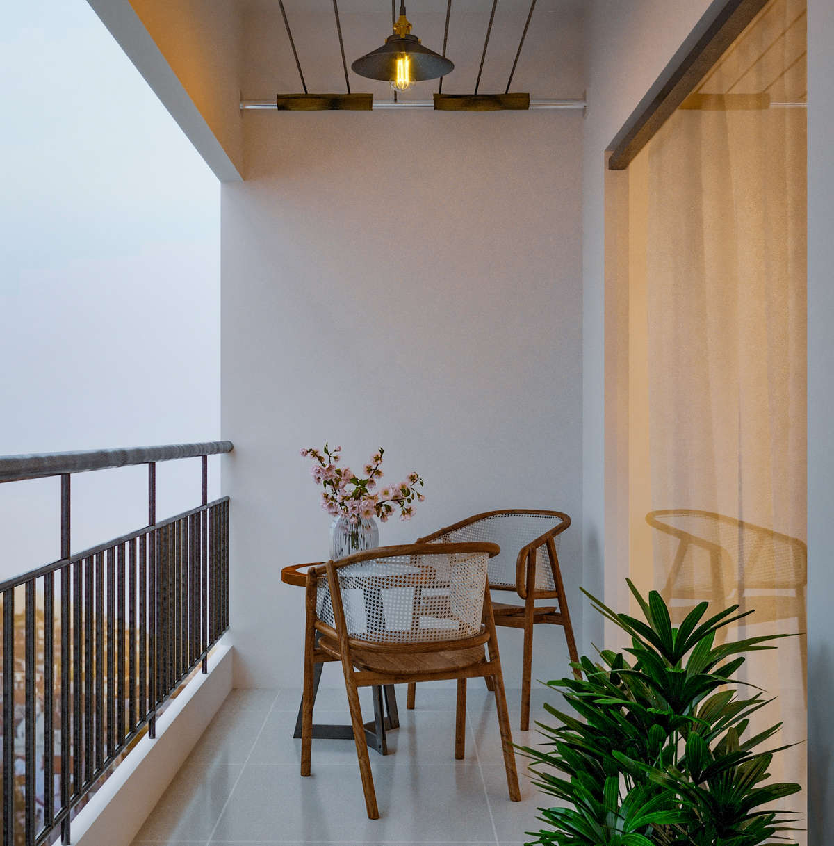 cool white balcony. peaceful balcony gives peaceful morning & Evening.

#sthaayi_design_lab #sthaayi
#balcony #white #chair #morning #evening #vibes #cool #colors.