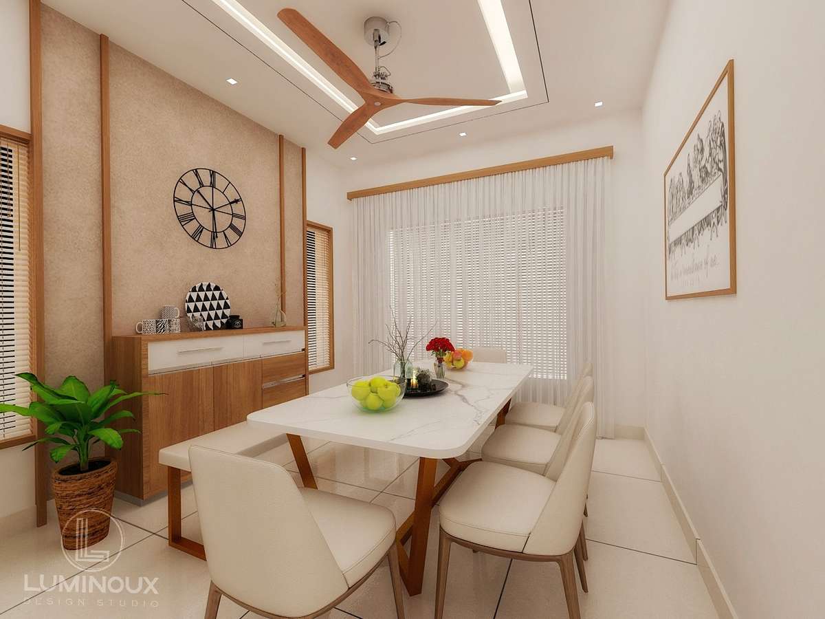 Dining ðŸ�½ï¸�ðŸ�� 3D Concept LUMINOUX DESIGN STUDIO
ðŸ“² 99 61 70 16 21  #diningarea  #InteriorDesigne  #Architectural&Interior  #3Ddesign  #3Dvisualization  #3dview
