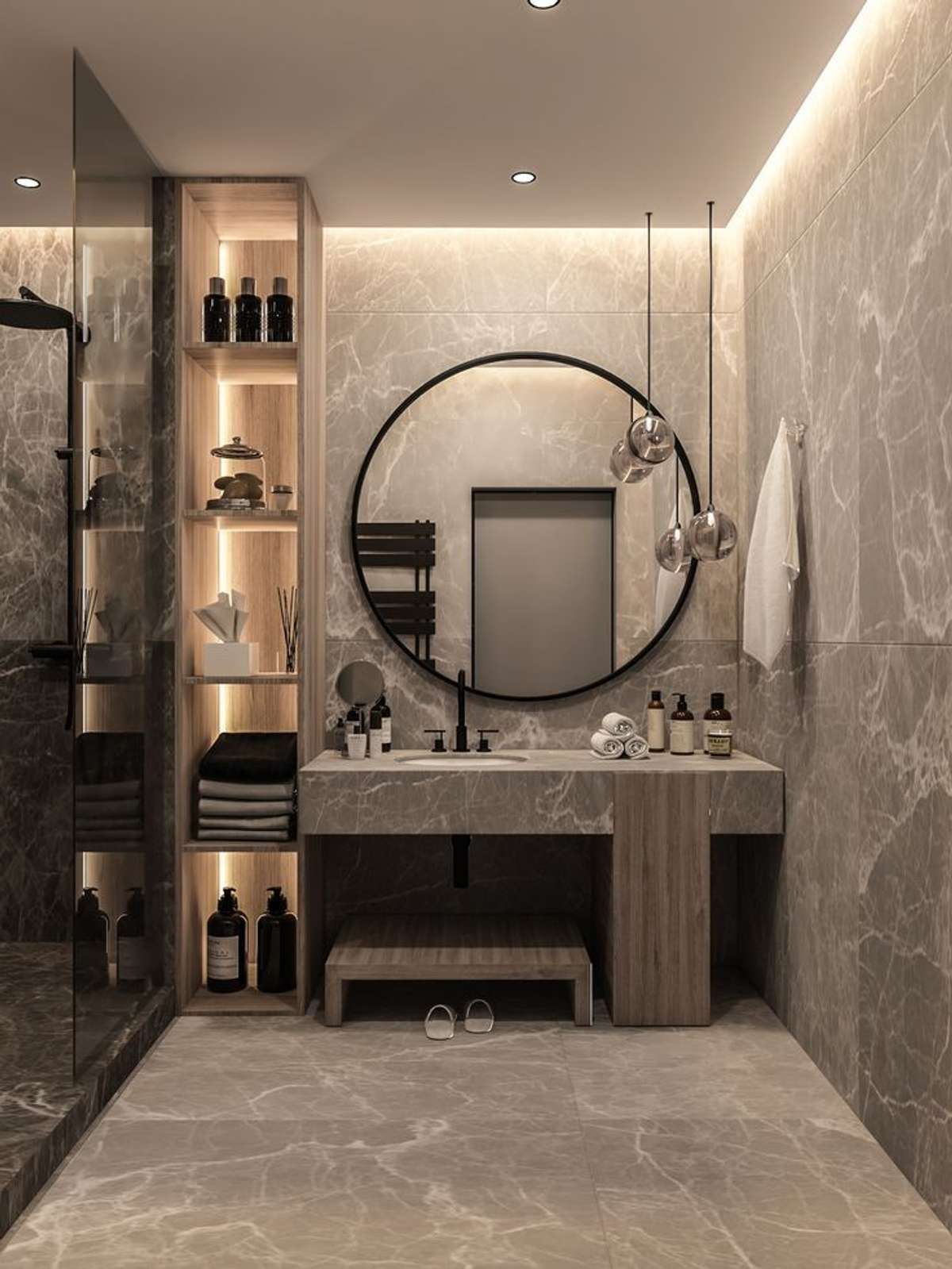 Lighting, Storage, Bathroom Designs by Interior Designer Rahul Jangid