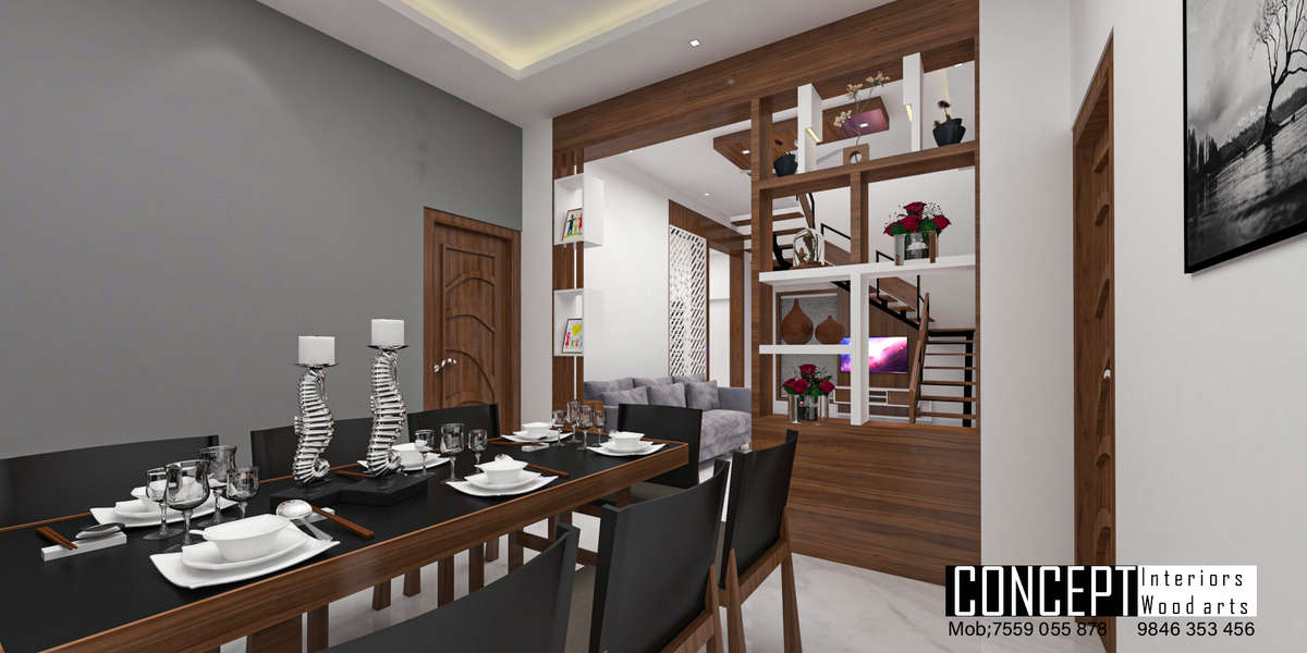 Dining, Furniture, Table Designs by Interior Designer Ashique P