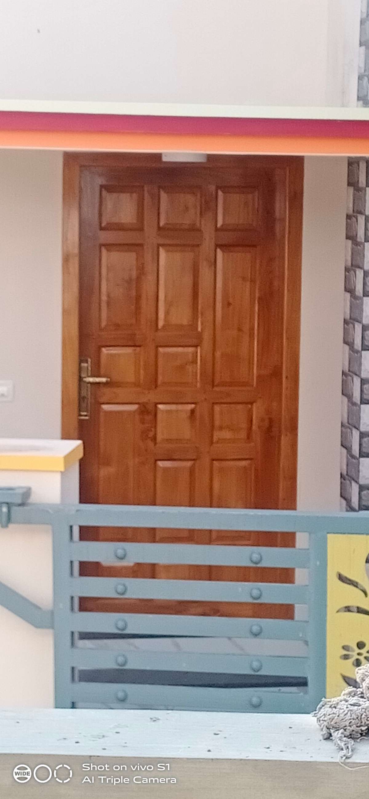 teak front door