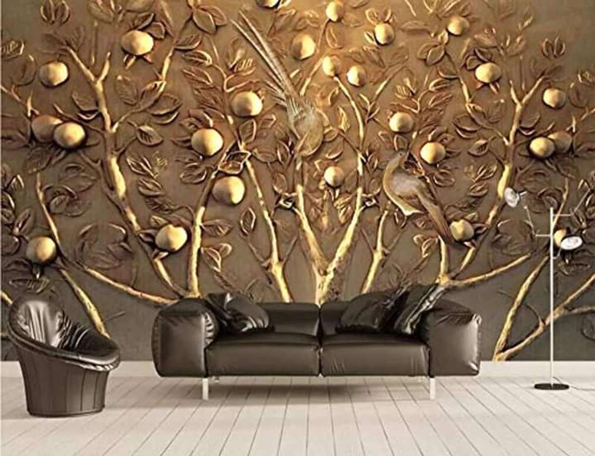 Furniture, Living, Wall Designs by Building Supplies Wallpaper Home  Decoration , Delhi | Kolo