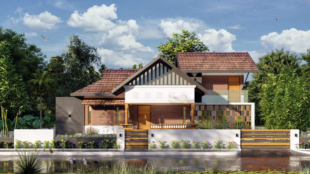 #residentialproject #ElevationHome #KeralaStyleHouse #TraditionalHouse #kerala_architecture #renderlovers #lumion #elevation