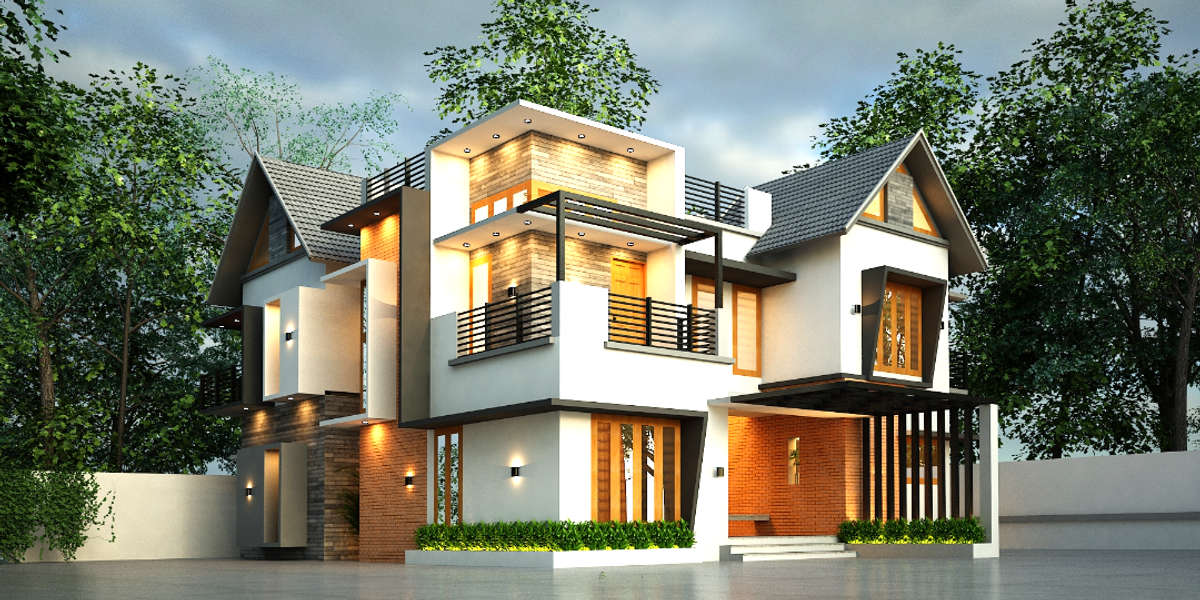 #finalised design of residential building for Mr. Manoj at kotamangalam