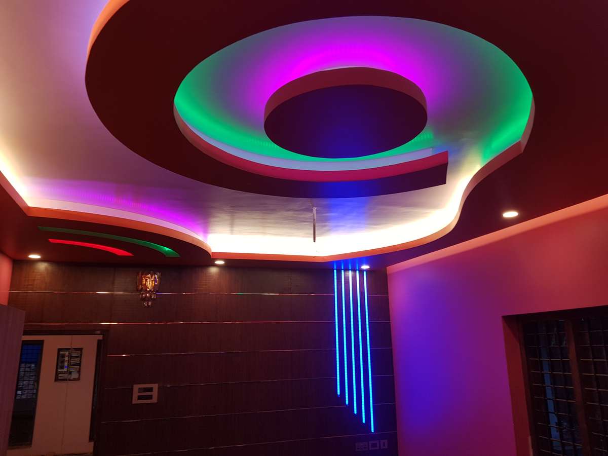 Ceiling, Lighting Designs by Building Supplies Sibu Sivasasan Sivasarang Builders, Kollam Kolo