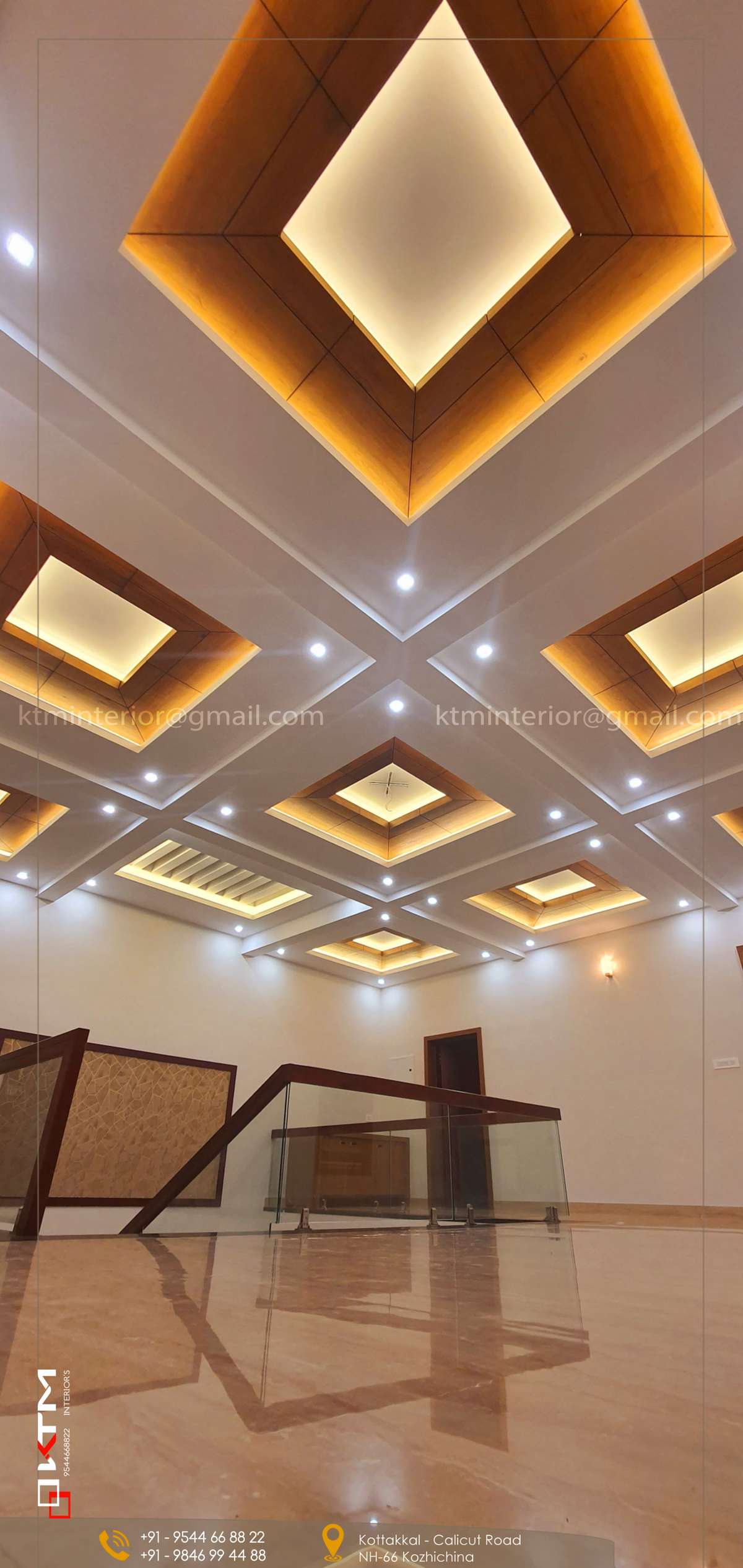 falls Ceiling 
Gupsum , Plywood With Venneer

 #ktm_interiors