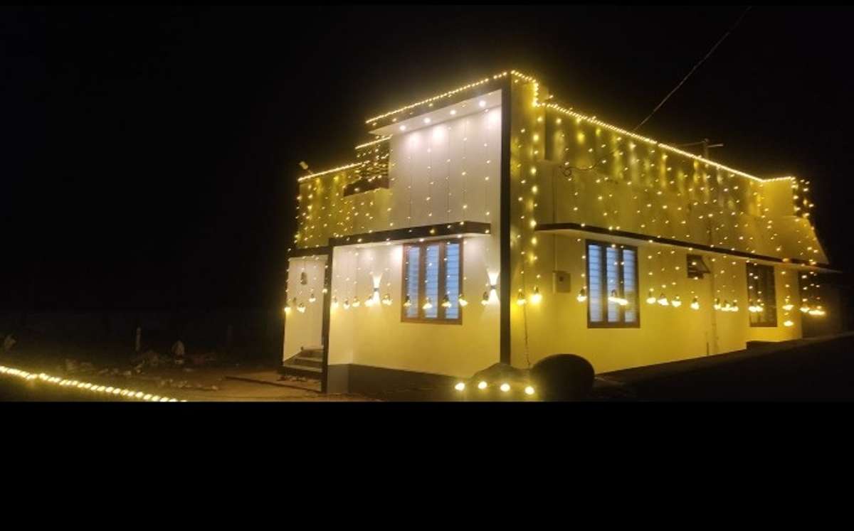Exterior, Lighting Designs by Contractor SUBASH PADUR, Palakkad Kolo