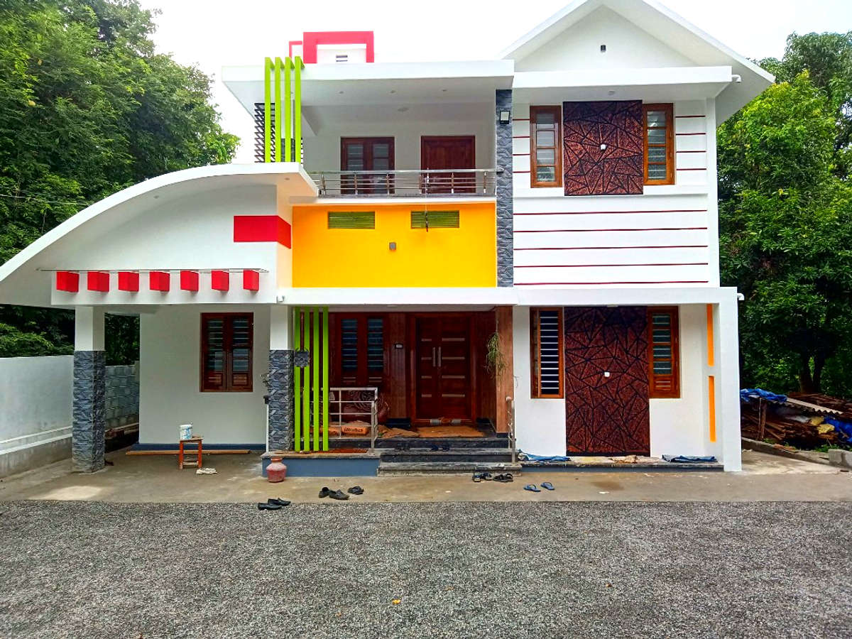 Exterior Designs by Painting Works ajayghosh ajayghosh, Palakkad Kolo