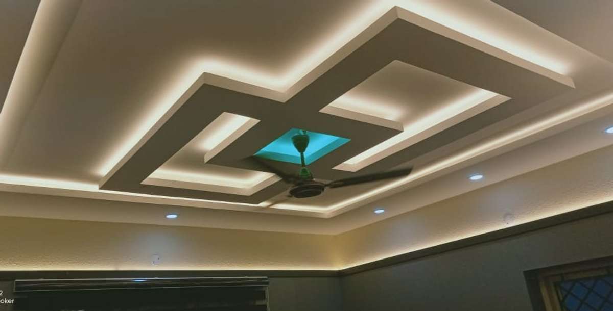 Ceiling, Lighting Designs by Interior Designer Sibin Babu, Ernakulam Kolo