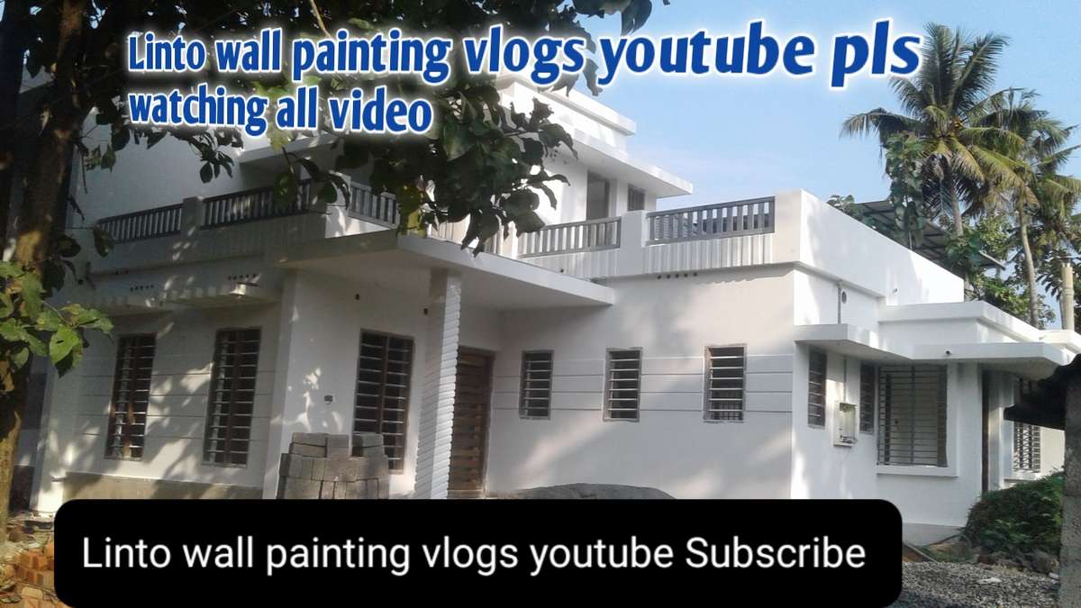 Exterior Designs by Painting Works Thrissur wall painting contract work