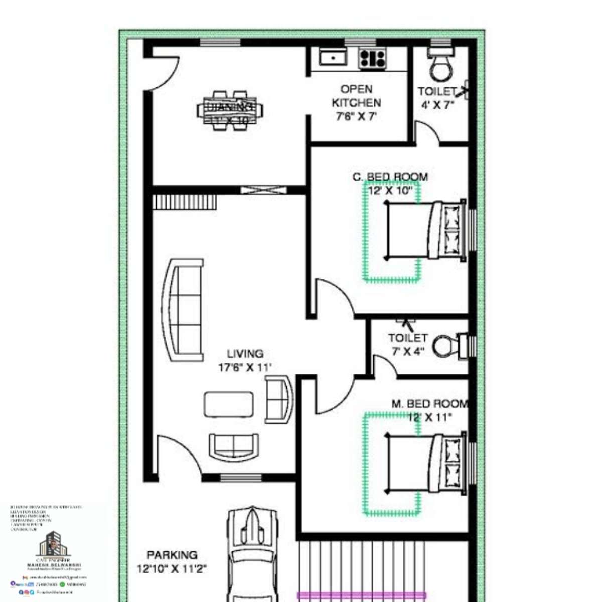 Plans Designs by Civil Engineer Er mahesh belwanshi, Bhopal | Kolo