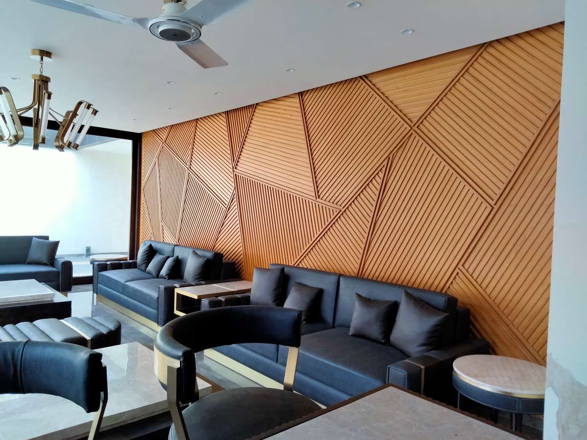 wooden Wall Panelling  #woodworking  #Veneer #pupolish #WALL_PANELLING