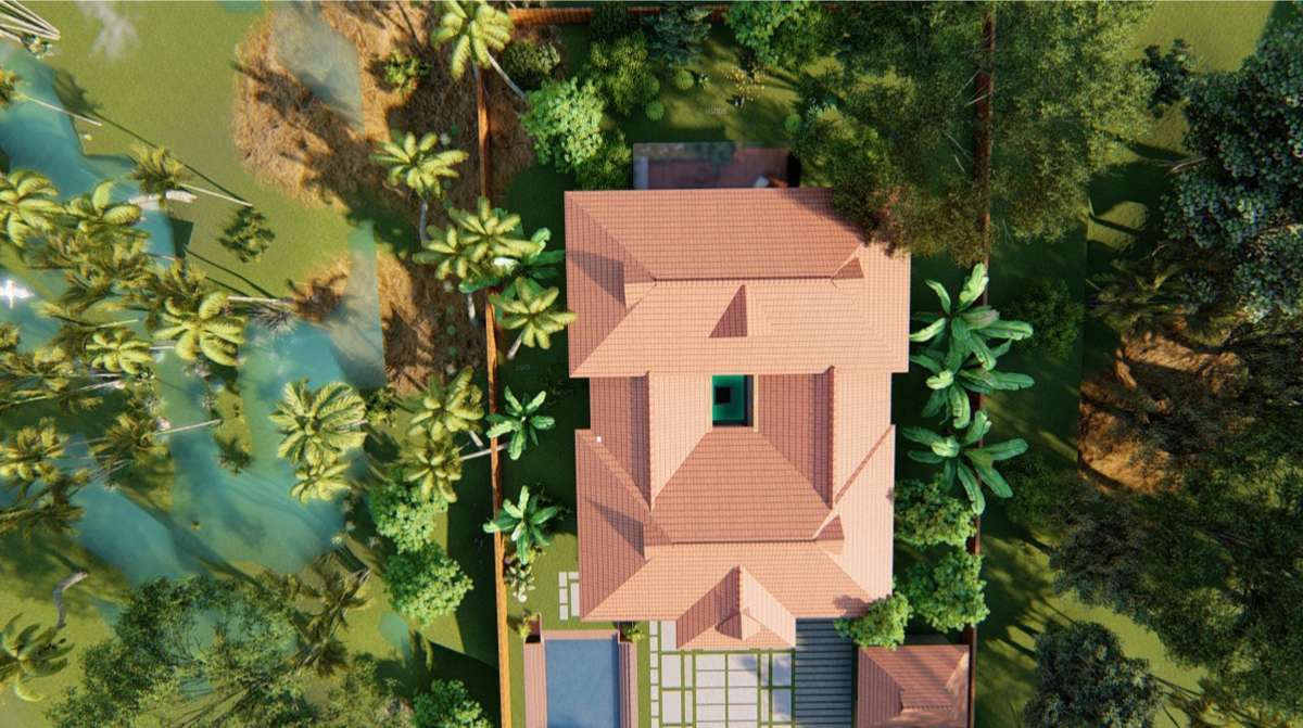 traditional ðŸ�ƒ #TraditionalHouse #architecturedesigns #RoofingDesigns #SlopingRoofHouse #lumion8 #architecturaldrawings  #architecturedaily  #kerala_architecture #archallery