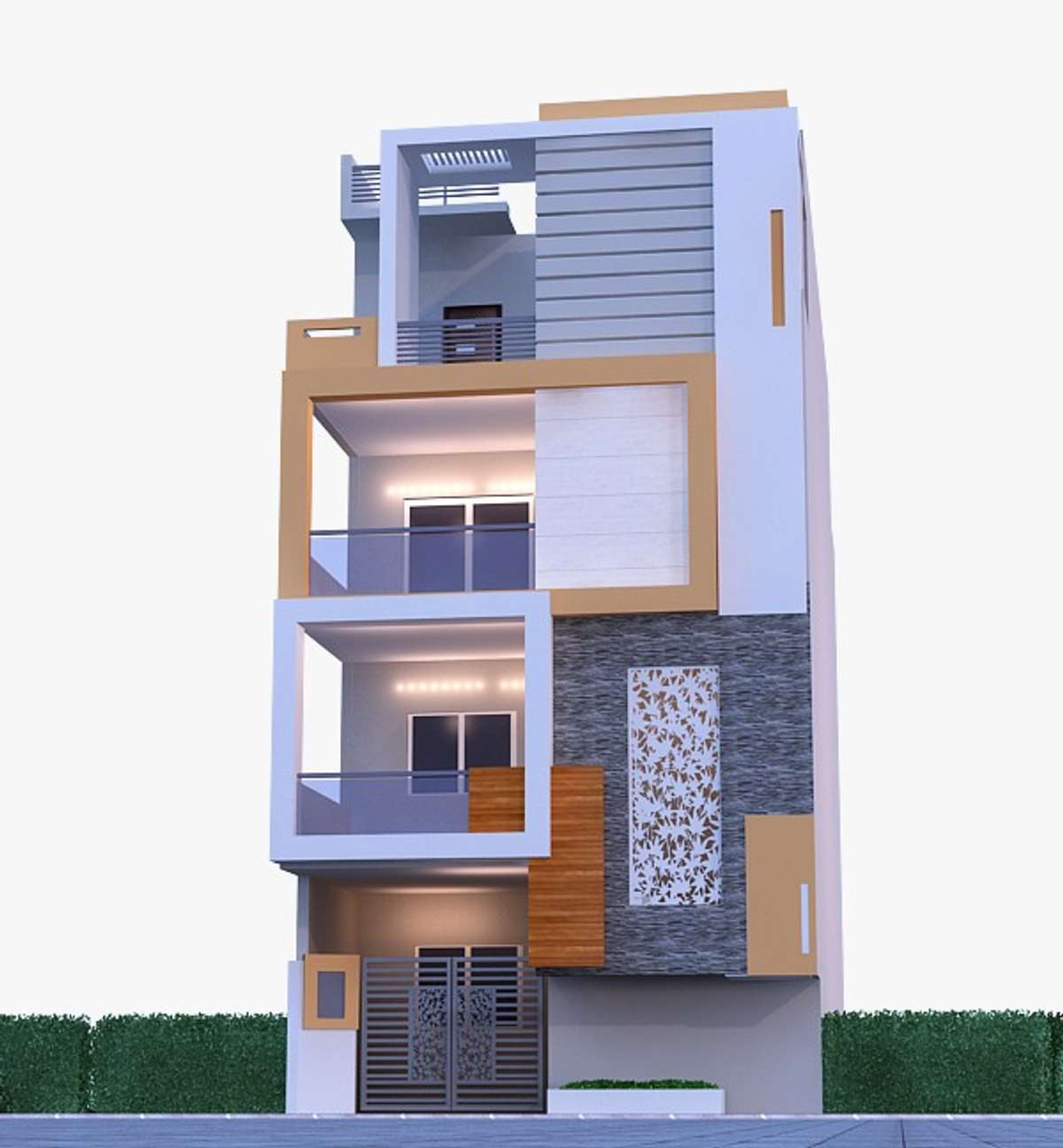 Exterior Designs by Civil Engineer Dharmendra Sarma, Indore Kolo