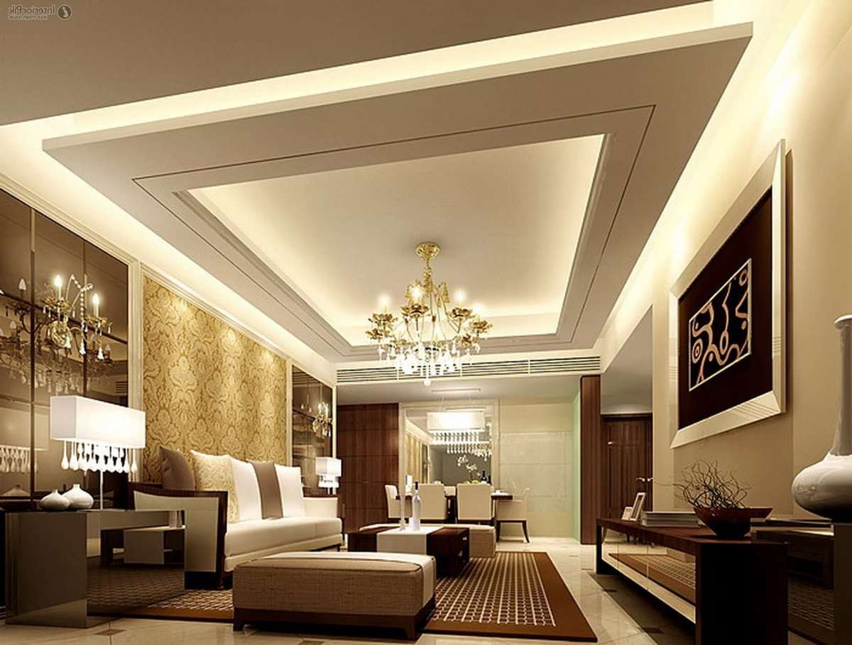 The living room should be a place where we feel totally at ease – temple of the soul. #FalseCeiling #LivingroomDesigns #LivingRoomSofa #Designs #illusion