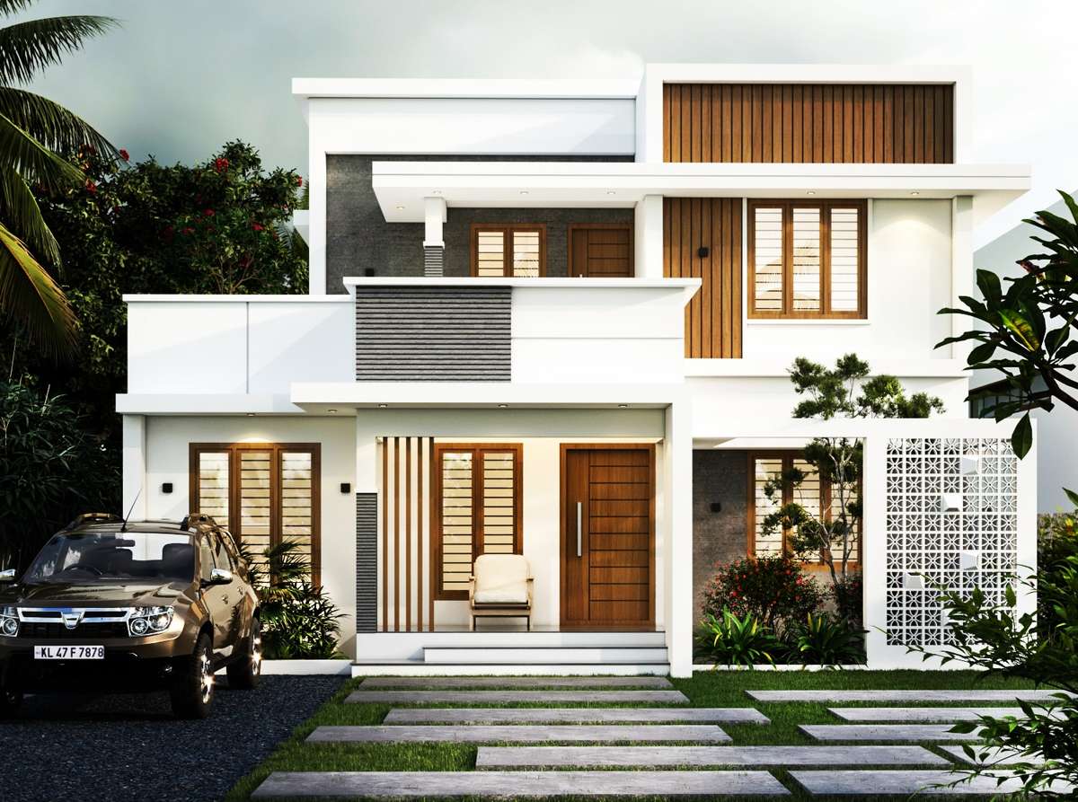 Exterior Designs by Civil Engineer Dinesh v, Alappuzha | Kolo